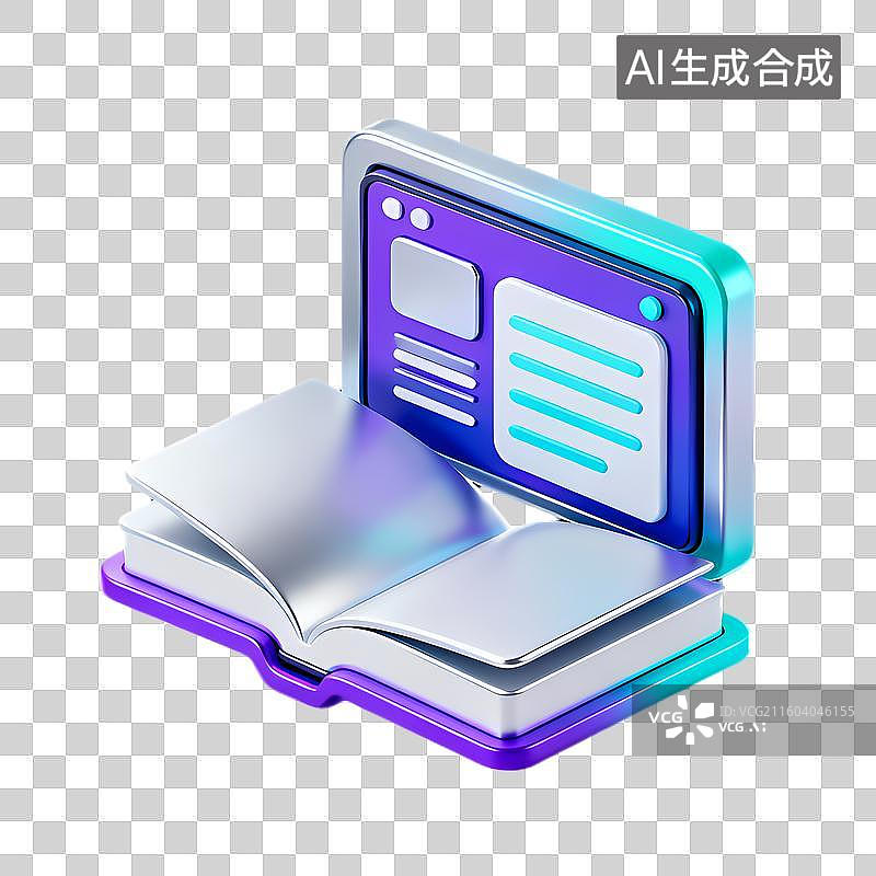 【AI数字艺术】数字电子图书融合传统与电子图片素材