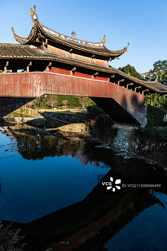 温州泰顺廊桥溪东桥图片素材