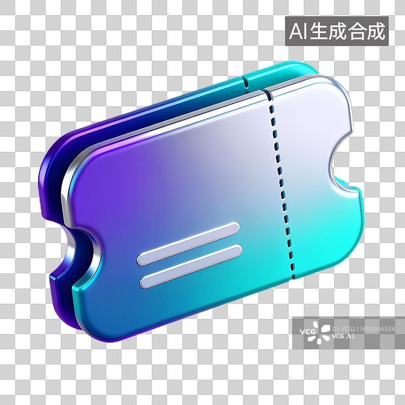 【AI数字艺术】色彩渐变的现代票型物体图片素材