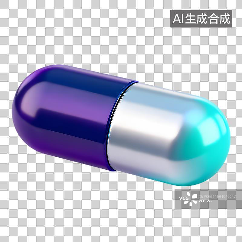 【AI数字艺术】色彩鲜艳的医疗胶囊图片素材