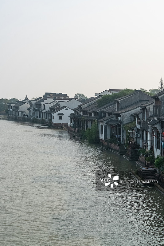 浙江湖州，荻港古村图片素材