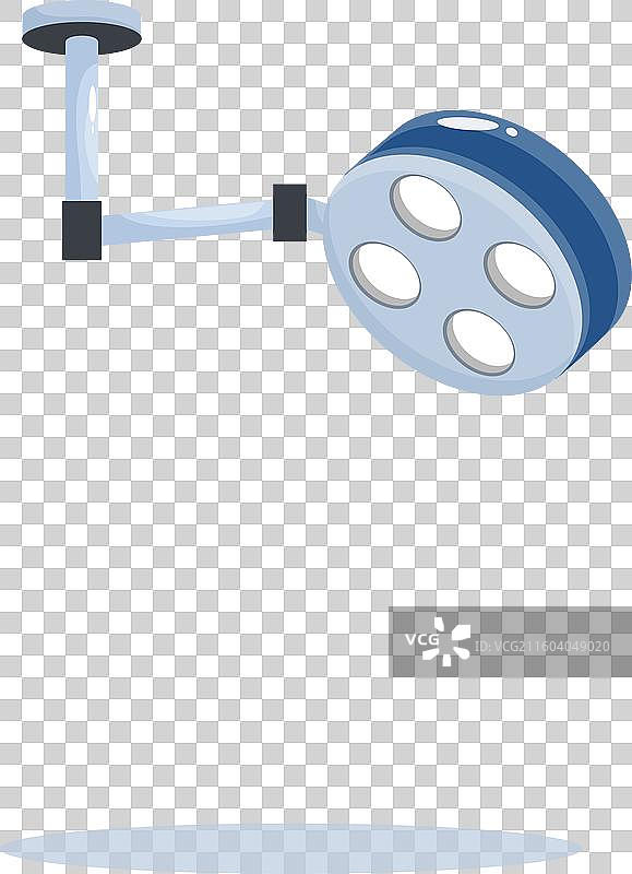 手术灯悬挂，为医疗提供照明图片素材