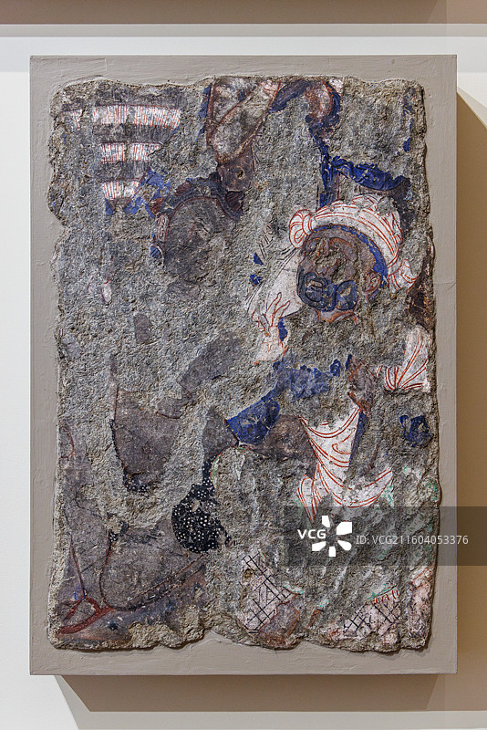 中国新疆克孜尔千佛洞114窟壁画·俄罗斯圣彼得堡冬宫博物馆藏图片素材