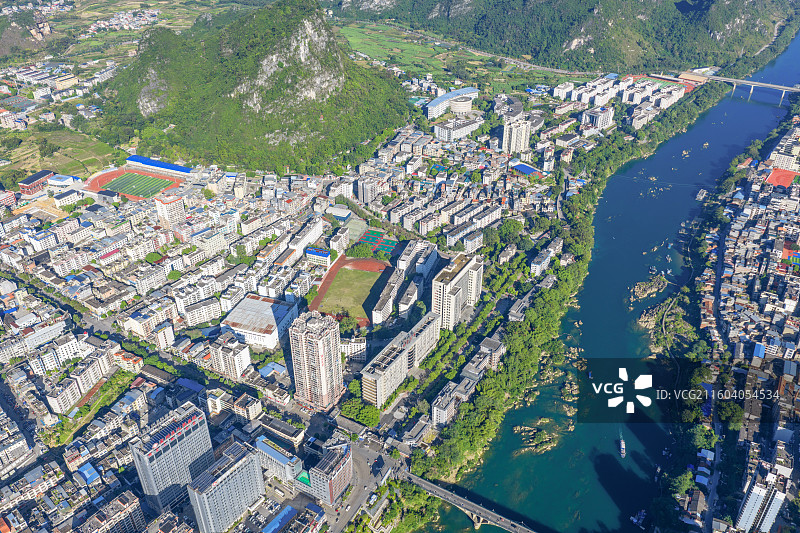 广西河池市宜州区河池学院全景图片素材