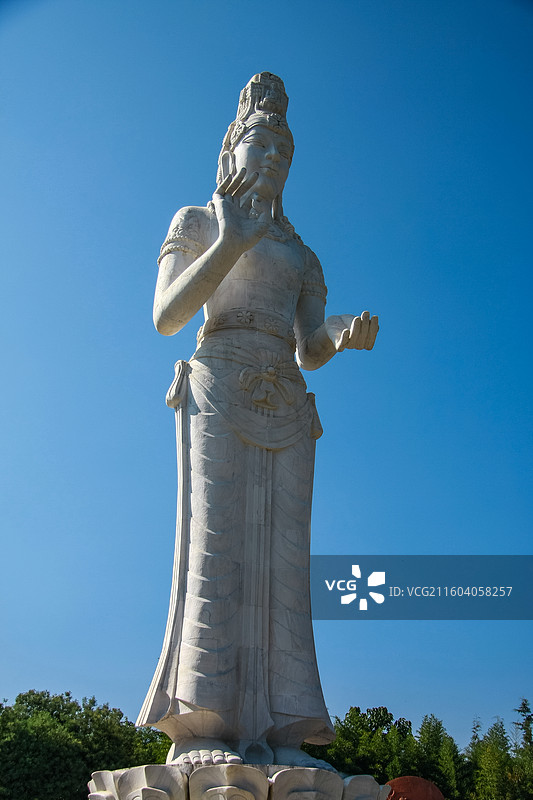 金梭岛观音雕像图片素材
