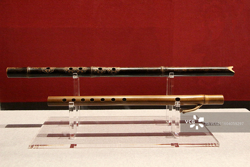 上海奉贤博物馆 —— 仿唐竹叉横笛图片素材