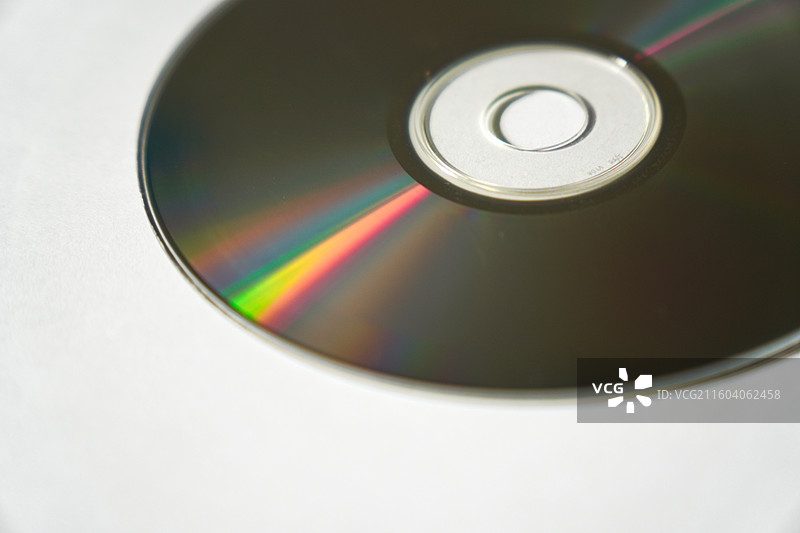 光盘特写展示彩色反光图片素材