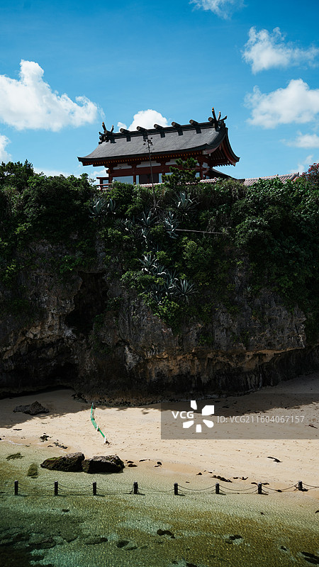 海边波上宫图片素材