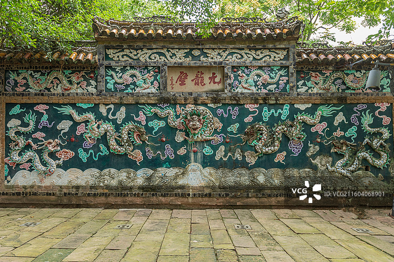 丰都县双桂山九龙壁景观图片素材