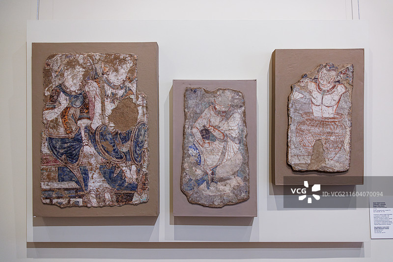 中国新疆克孜尔千佛洞219窟壁画·俄罗斯圣彼得堡冬宫博物馆藏图片素材