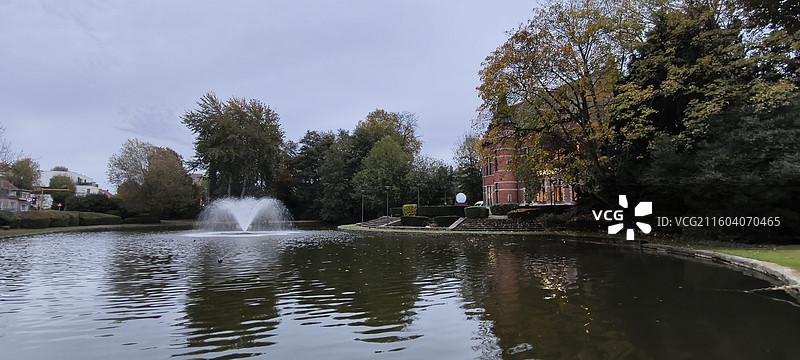 比利时布鲁塞尔，扎芬特姆小镇中央公园图片素材