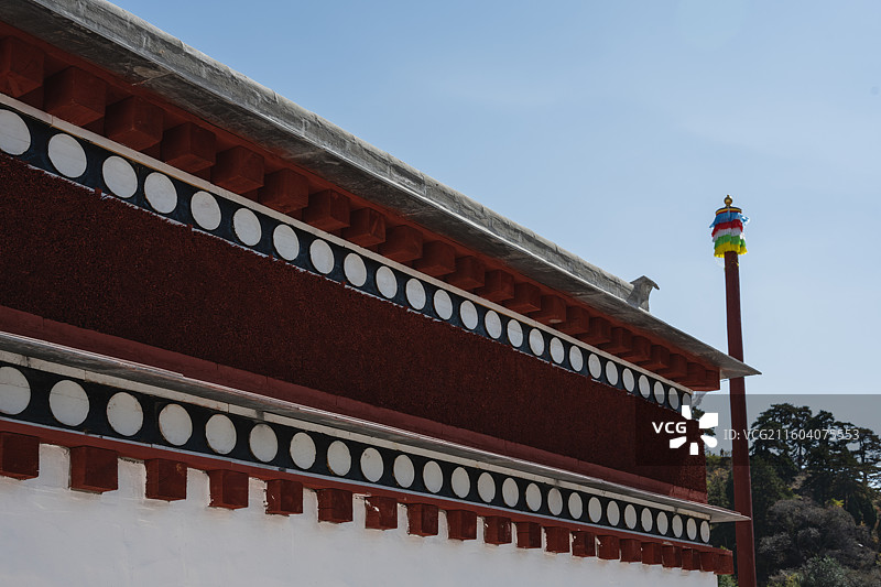 秋天的五当召图片素材