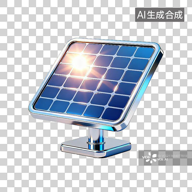 【AI数字艺术】太阳能板可再生能源发电图片素材