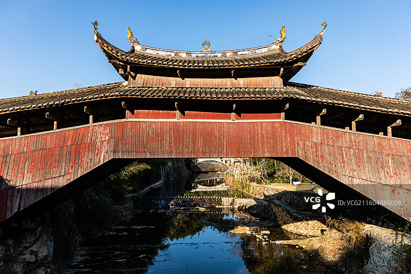 温州泰顺廊桥溪东桥图片素材