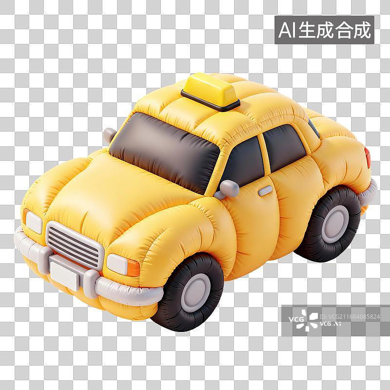 【AI数字艺术】出租车插画图片素材
