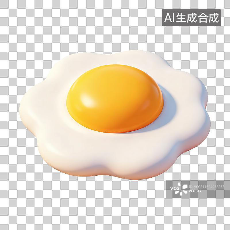 【AI数字艺术】荷包蛋插画图片素材