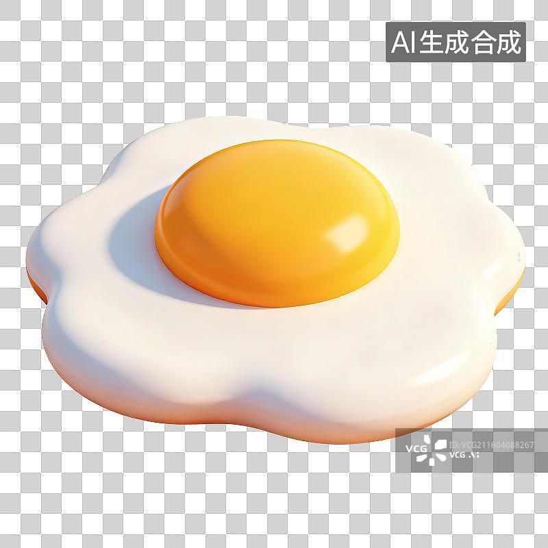 【AI数字艺术】荷包蛋插画图片素材