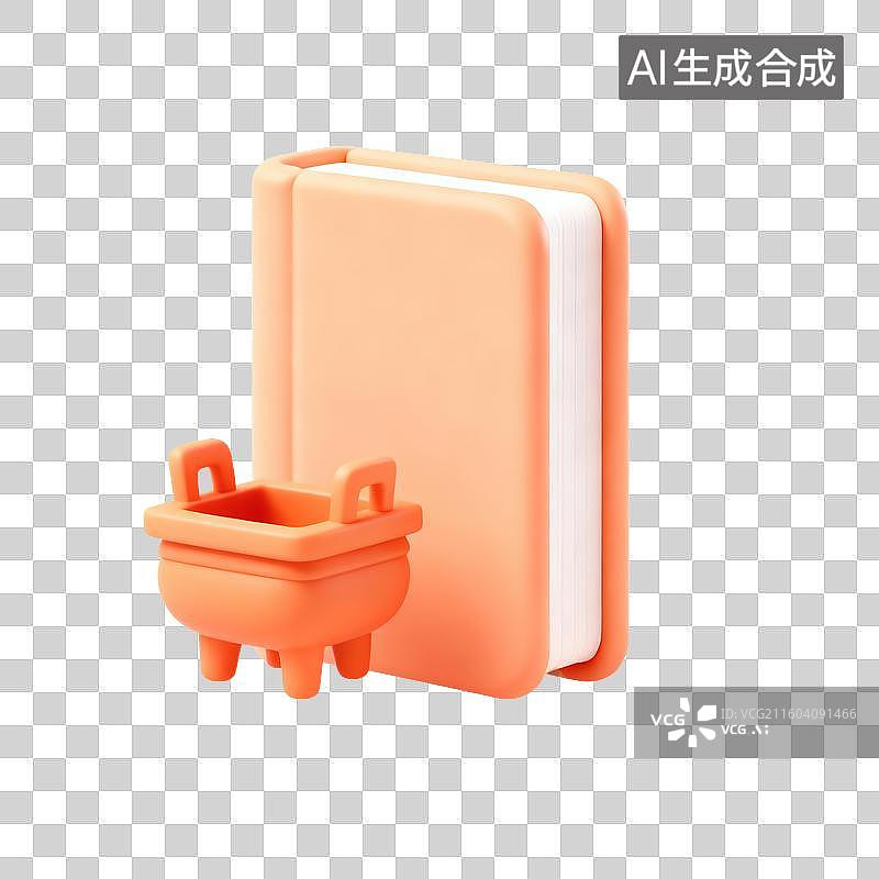 【AI数字艺术】3D卡通学科——历史图片素材