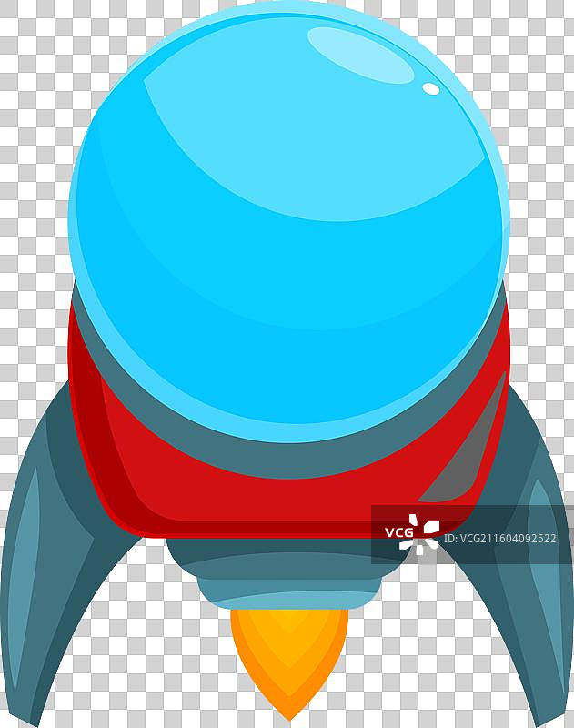 喷射着火焰飞行的卡通火箭图片素材