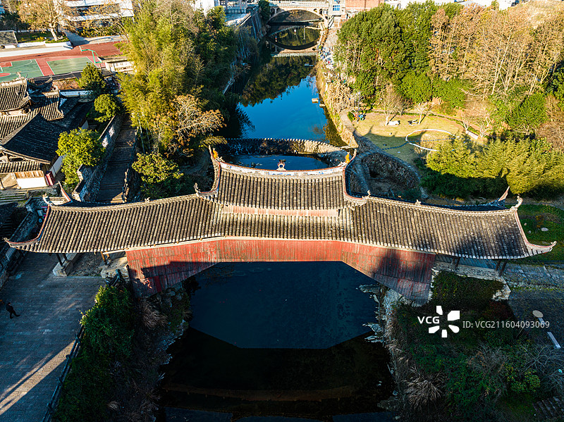 温州泰顺廊桥溪东桥图片素材