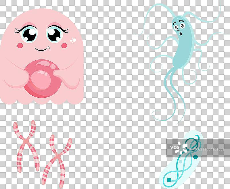 真核生物与原核生物图片素材