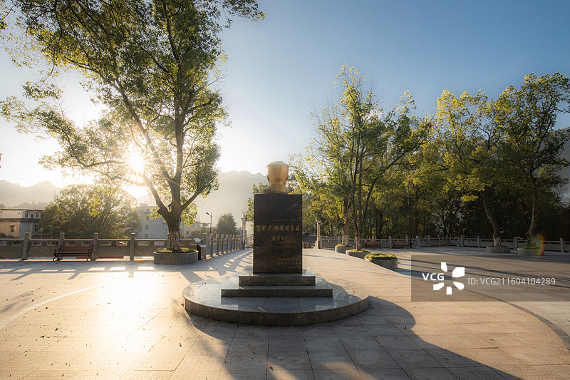 湖北恩施鹤峰县满山红景区、湘鄂边苏区革命烈士陵园图片素材