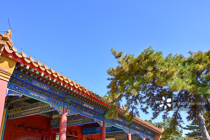 北京景山公园观德殿图片素材