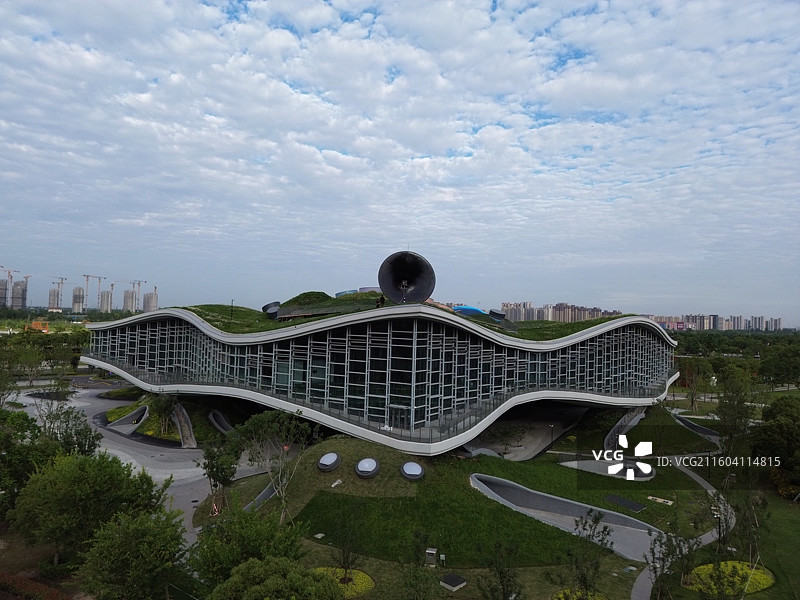 上海奉贤新城，在水一方科幻馆图片素材