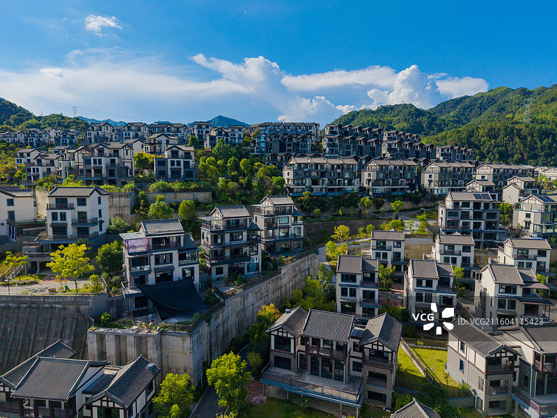 浙江省丽水市，景宁畲族自治县，畲乡古城图片素材
