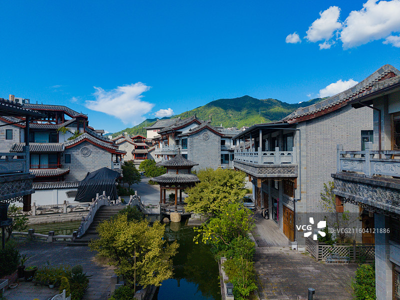 浙江省丽水市，景宁畲族自治县，畲乡古城图片素材