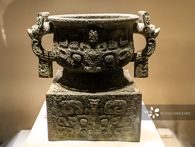 北京国家博物馆基本陈列“利”青铜簋 周武王时期图片素材