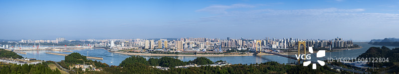 湖北宜昌城市全景图片素材