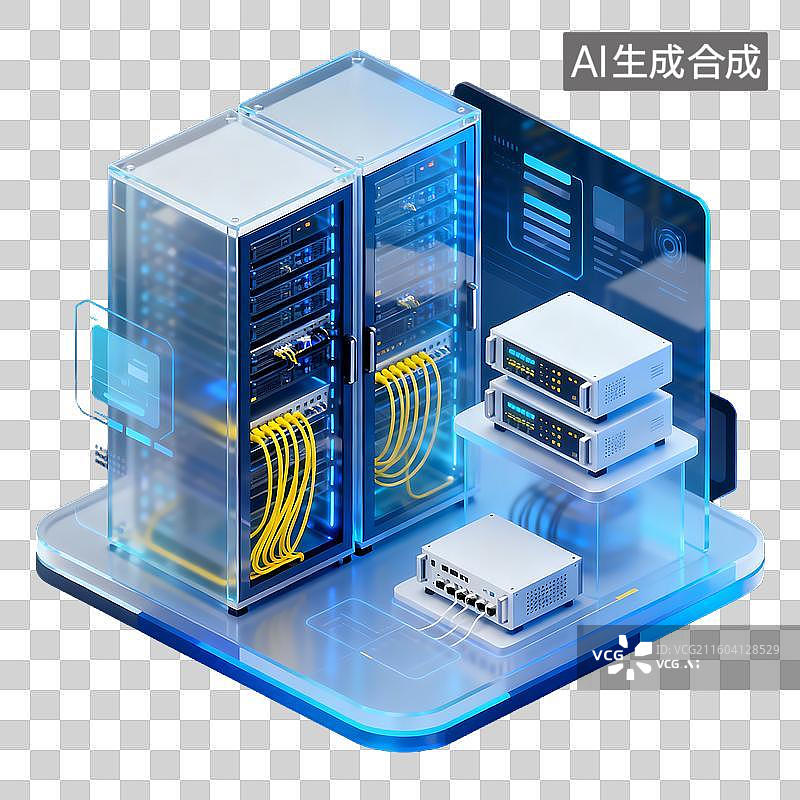【AI数字艺术】3d磨砂玻璃质感科技风元素图片素材