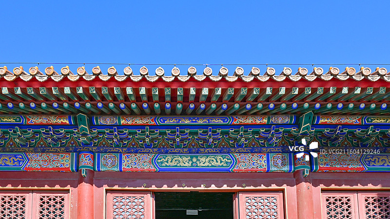 北京景山公园观德殿图片素材