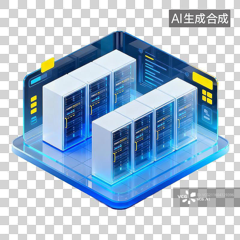 【AI数字艺术】3d磨砂玻璃质感科技风元素图片素材