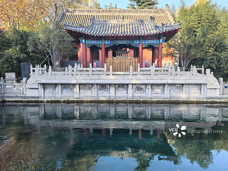 济南章丘明水古城墨泉百脉泉图片素材