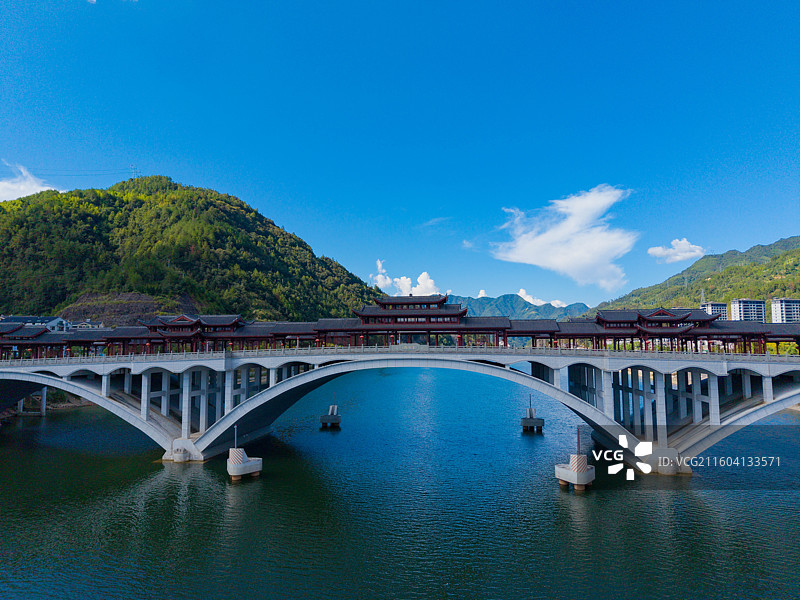 浙江省丽水市，景宁畲族自治县，畲乡古城图片素材