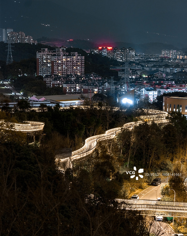 福州福道夜景图片素材