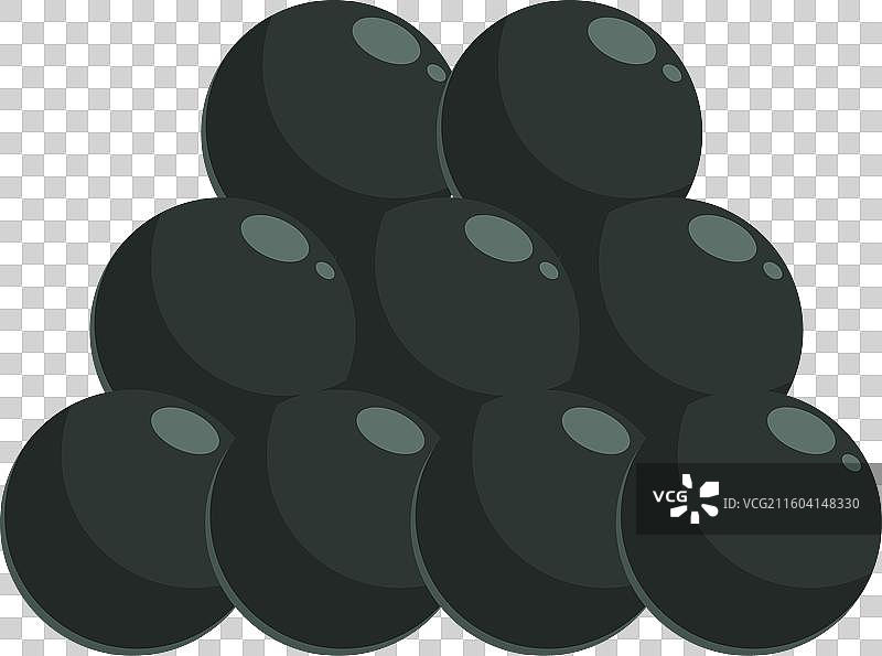 一堆炮弹堆叠成金字塔形图片素材