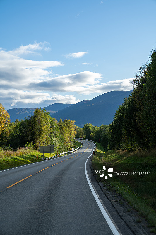 特罗姆瑟通往纳尔维克的公路风光图片素材