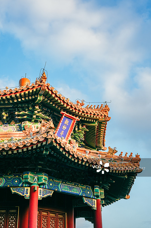 景山公园观妙亭图片素材