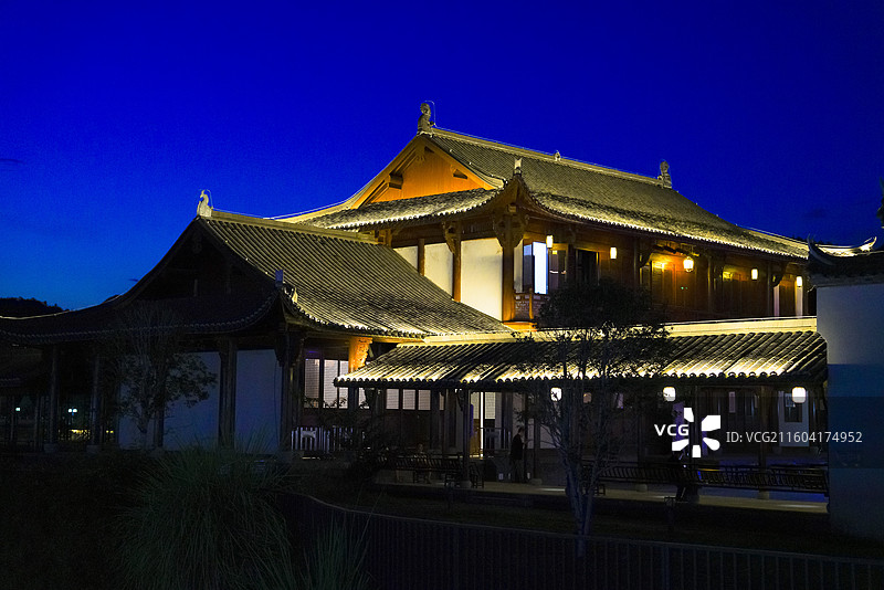 浙江省丽水市龙泉市，西街，留槎洲景区图片素材