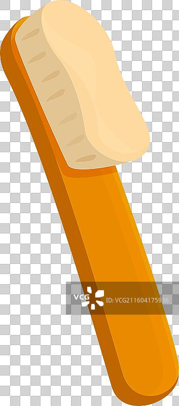 带短柄的鞋刷正在清洁污垢图片素材