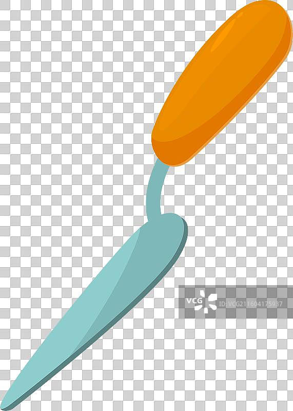 带木柄的建筑抹子图片素材