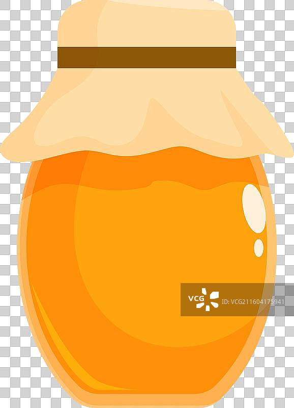 带纸质盖子的玻璃蜂蜜罐图片素材