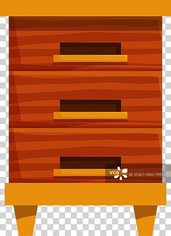 木制蜂箱，带有小支架图片素材