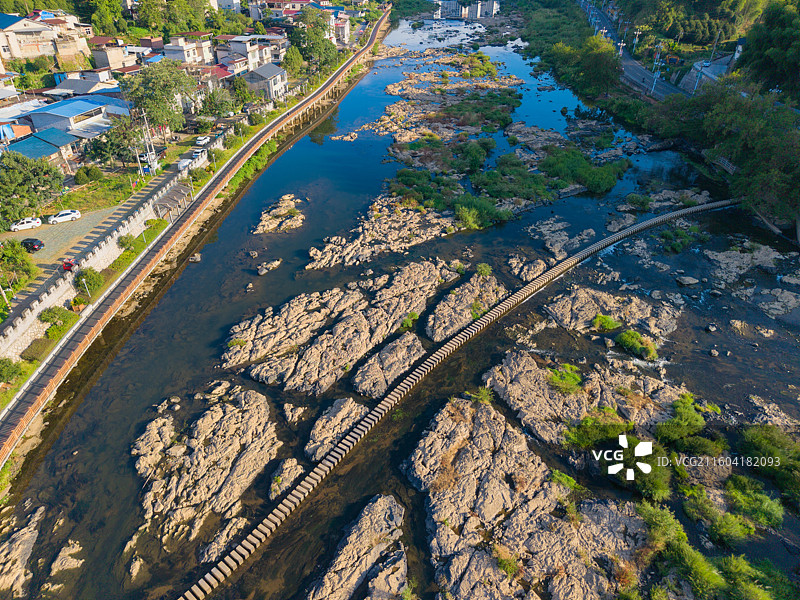福建省南平市，浦城县，县城，城市风光，航拍图片素材
