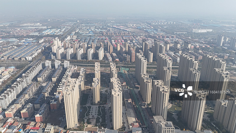 邯郸大名县航拍图片素材