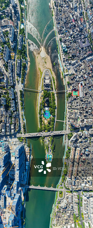 浙江省丽水市龙泉市，西街，留槎洲景区图片素材