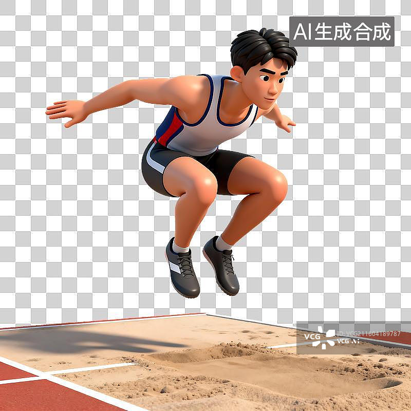 【AI数字艺术】体育运动-跳远图片素材